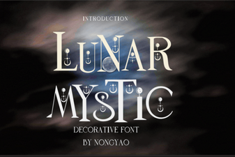 Lunar Mystic Font: Celestial Typography for Creative Projects