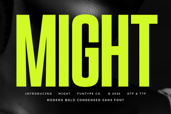 Bold Design Ideas with Might Font for Creative Projects