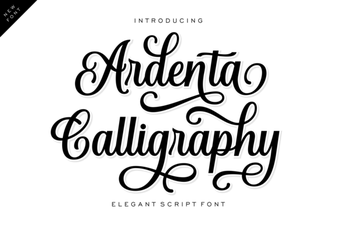 Ardenta Calligraphy Font – Elegant Script for Creative Projects