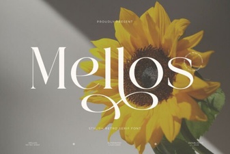Mellos Font: a Modern Typeface for Creative Design Projects