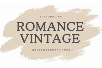 Romance Vintage Font for Timeless Elegant Design Projects